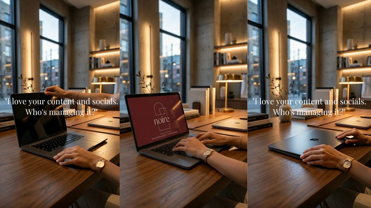 Noire Content Studio – AI Brand Mockup